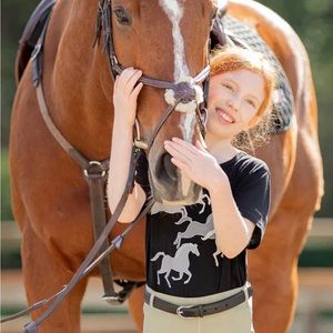 Kerrits girls pony tee shirt sz xl